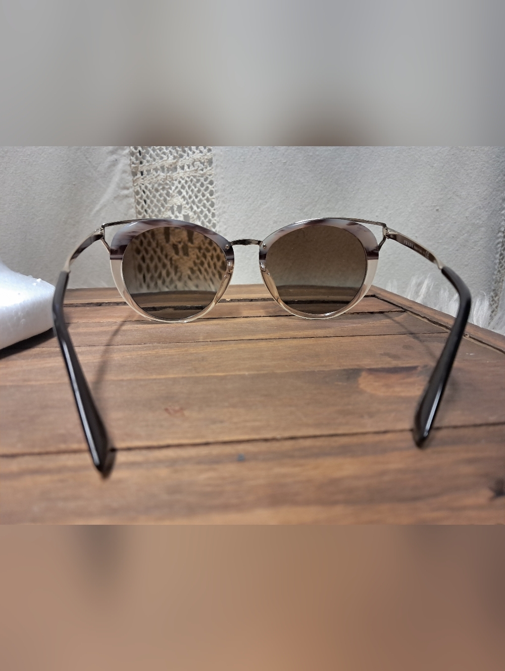 Prada Gradient Tortoiseshell Cinema Cat-Eye Sunglasses - Picture 6 of 8